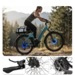 TTGO Vélo Électrique Urbain VAE 250W Autonomie 110km Freins Hydrauliques Shimano 7 Vitesses – Image 5