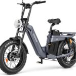 Vélo électrique TESWAY pour adultes – Double moteur 3600 W, batterie 52 V 60 Ah (autonomie jusqu'à 320 km), pneus « Fat » 20 pouces tout-terrain, suspension intégrale, freins hydrauliques.