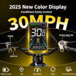 Vélo électrique pliable pour adultes Jasion X-Hunter ST : pneus « Fat » de 20 pouces, autonomie jusqu'à 114 km (71 miles), moteur de 1400 W en crête, vitesse supérieure à 48 km/h (30 mph), suspension intégrale et double frein à disque hydraulique. – Image 2