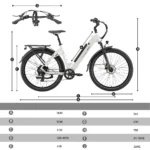TTGO Vélo Électrique Urbain VAE 250W Autonomie 110km Freins Hydrauliques Shimano 7 Vitesses – Image 2