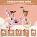 Vélo Enfant Rully – Roues 12 pouces Stabilisateurs – Guidon/Selle réglables – Image 23