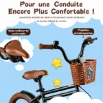Vélo Enfant Rully – Roues 12 pouces Stabilisateurs – Guidon/Selle réglables – Image 13