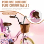 Vélo Enfant Rully – Roues 12 pouces Stabilisateurs – Guidon/Selle réglables – Image 24