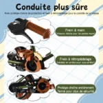 Vélo Enfant Rully – Roues 12 pouces Stabilisateurs – Guidon/Selle réglables – Image 30